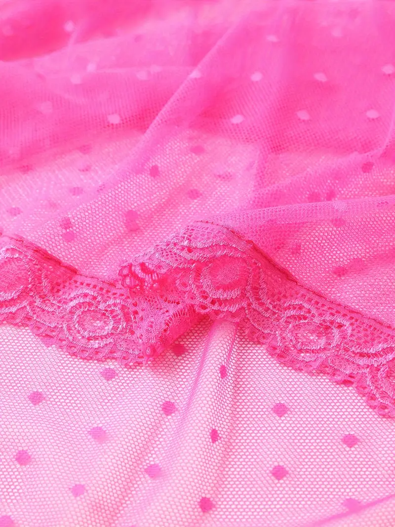 Plus Size Embroidered Lace Nightgown