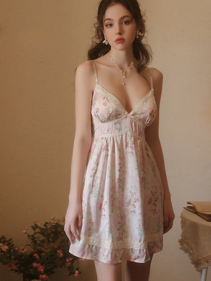 Plus Size Deep V Satin Sleepwear Set – Sweet & Sexy